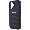 Oryginalne Etui AMG do iPhone 16 | Skóra Naturalna | Tłoczone Linie | Black Logo